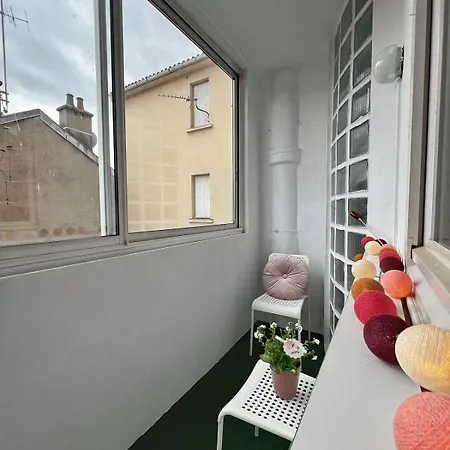 Appart' Cosy - Loggia & Balcon - Lit Queen Size Aurillac