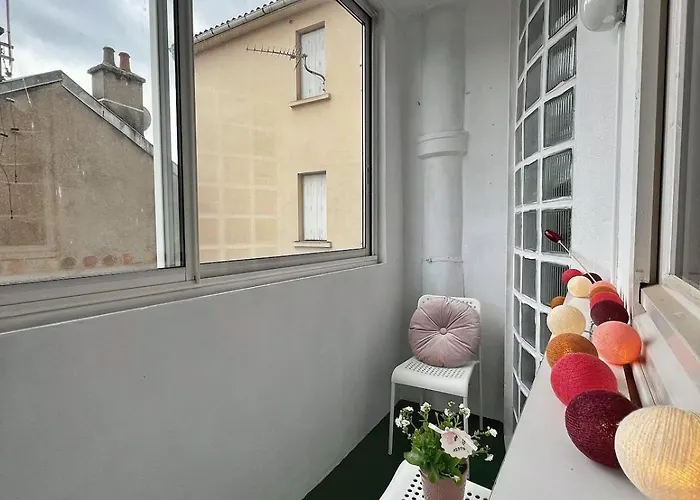 Appart' Cosy - Loggia & Balcon - Lit Queen Size Aurillac